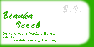 bianka vereb business card